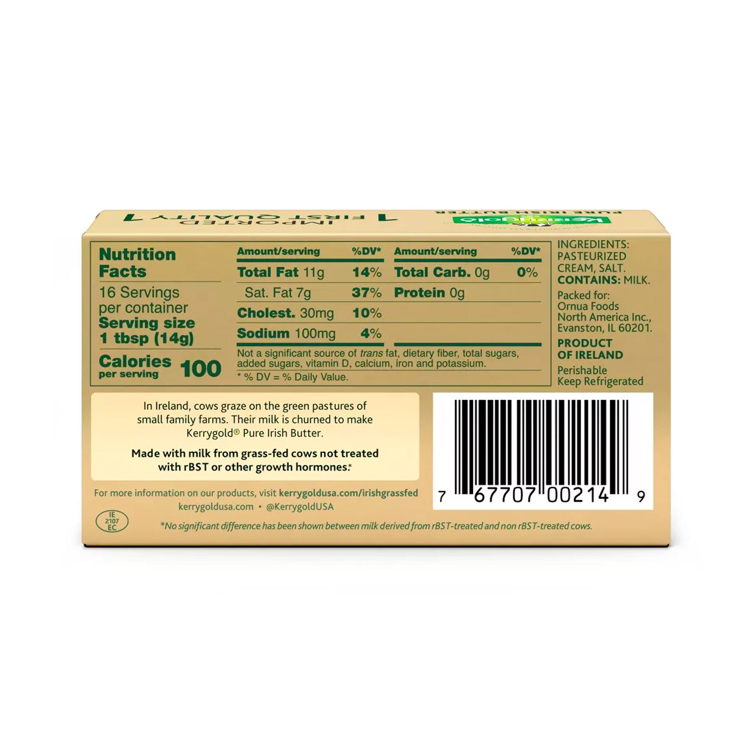 Grass-Fed Pure Irish Salted Butter Sticks - 8oz_2ct - Image 2